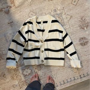 H&M Striped Cardigan